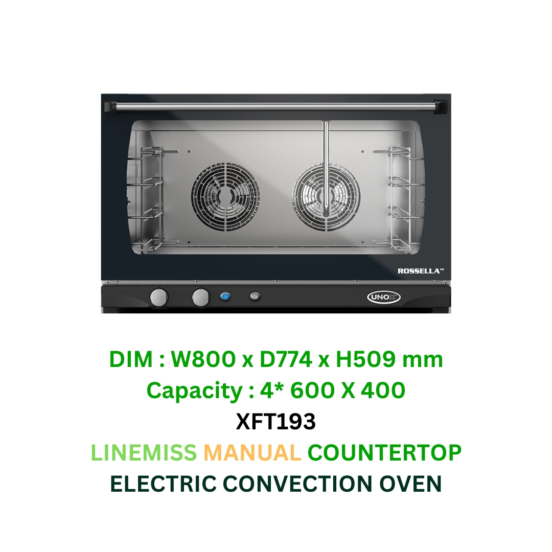 UNOX LINEMISS – MANUAL COUNTERTOP ELECTRIC CONVECTION OVEN 4*600×400 ...