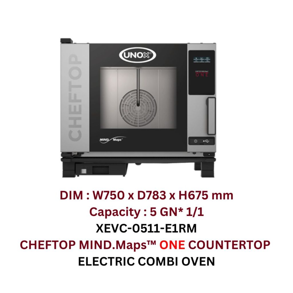 UNOX CHEFTOP MIND.Maps™ ONE COUNTERTOP 7*GN 1/1 ELECTRIC COMBI OVEN ...